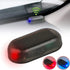 2pcs Car Solar Power Simulated Dummy Alarm Warning Anti-Theft LED Flashing Security Light Fake Lamp (Blue + Red) 2...