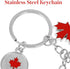 PRETYZOOM 12pcs National Flag Keychain: Canadian Flag Key Ring, Metal Maple Leaf Keychain, Canada National Day Keychains Gift, Canada Keychain Sou...