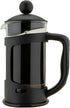 Classic Continental 350ml Black Cafetière – Premium Manual 3 Cup French Press Coffee Maker with Toughened Shockproof Glass Pot and Plunger Filter ...