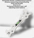 Jiawu Faucet Wrench, Multifunctional Spanner Wrench for Faucets Hose Connections, Tap Nut Wrench with Spirit Level, Pipe Socket Wrench, Faucet Plu...
