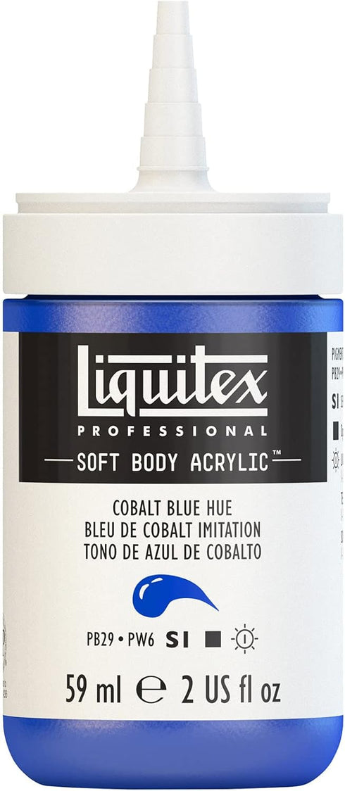 Liquitex Professional Soft Body Acrylic Paint, 59ml (2-oz) Bottle, Cobalt Blue Hue...