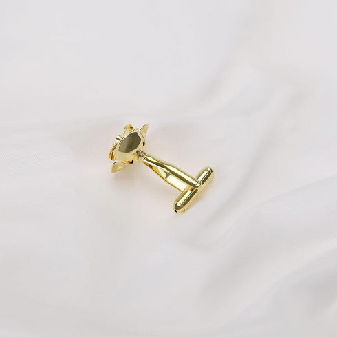SING F LTD 1 Pair Rose Flower Cufflinks Gold Cuff Links Classic Shirt Cufflinks Delicate Men's Cufflinks for Men Father Groom Clothing Decoration ...