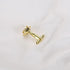 SING F LTD 1 Pair Rose Flower Cufflinks Gold Cuff Links Classic Shirt Cufflinks Delicate Men's Cufflinks for Men Father Groom Clothing Decoration ...
