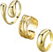 YBMYCM 3-10Pcs Dome Rings Set Chunky Gold Ring for Women Men 14k Gold Plated Thick Adjustable Statement Ring Gold/Silver...