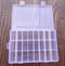 Clear Plastic Storage Box Compartments with Adjustable Dividers, Transparent Beads Earring Jewelry Organizer Holder with Lid for Craft Nail Art Ta...