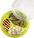 BNYD Portion Control Lunch Container with Lid – Travel Food Storage for Meal Prep, Bento Box Style, Divided Microwave Safe Dish (Set of 1)...