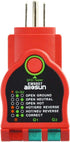 ALLOSUN EM9807 GFCI North American AC Electrical Outlet Receptacles Socket Tester, RED...