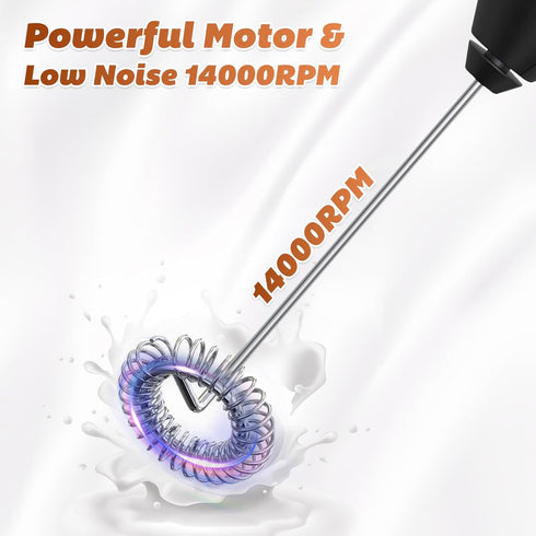 Dallfoll Electric Milk Frother Handheld, Battery Operated Frother Wand,Electric Whisk Frother for Coffee for Cappuccino, Frappe, Matcha, Hot Choco...