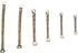 Chenkou Craft Assorted 600pcs Jewelry Making Wave Connect Bar Earring Necklace Connector (KC-Gold, Mix)...