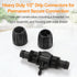 12 Pcs 1/2 inch to 1/4 inch Drip Irrigation Tubing Fittings, 1/2 Inch Drip Tubing (1/2" ID x 0.65" OD) to 1/4 Inch Irrigation Tubing Locked Barbed...