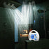 Shower Radio, Portable AM/FM Shower Radio, Waterproof Hanging Shower Radio Built-in Speaker Adjustable Volume Battery Operated Shower Radios for B...