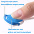 Tongue Brush, Tongue Scraper, Tongue Cleaner Helps Fight Bad Breath, 3 Tongue Scrapers, 3 Pack (Blue & Orange & Red)...