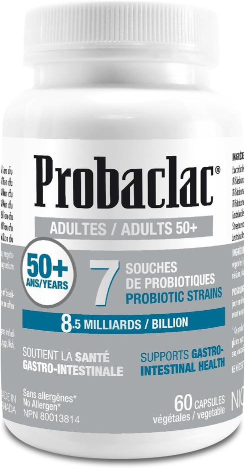 Probiotics for 50+. It help support gastrointestinal health and Bloating Relief and Contribute to a Natural, Healthy Intestinal Flora.7strains of ...