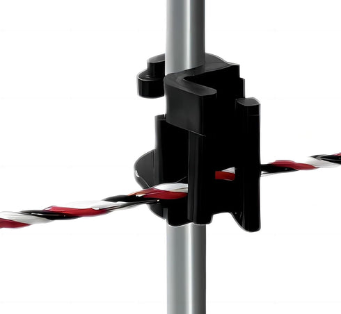 Electric Fence Posts Snap in Holding Post Insulators for Rod Diameter 0.32 inch (8mm), PK30...