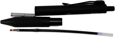 Fengtaiyuan ZYZOilyB07US, 18 Count, 0.7mm, Black Ink Ballpoint Pen, Matte Texture Pen Barrel, Smooth Writing, Slip-Resistant Comfort Grip (Black-Z...