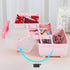 Hair Accessories Organizer for Girls Headbands, Clips, Ties Baby Girl Supplies, Lockable Three-layer Folding Craft Organizers and Storage Plastic ...