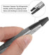 2pair Replaceable Ceramic Tweezer Tips 1.1" Length Carbon Fiber Straight Flat Heads Heat Resistance Non-Conductive Tip for Ceramic Tweezers, Black...