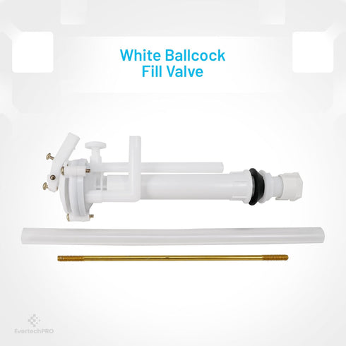PLBD94005 EvertechPRO Anti-Siphon Ballcock Valve For Toilet, Durable Universal Fit Toilet Parts Inside Tank Kit, Easy Installation, Toilet Repair ...