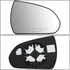 DNA Motoring OEM-MG-0018 87621F3050 Factory Style Right Side Mirror Glass w/Convex Spotter Compatible with 17-19 Elantra...