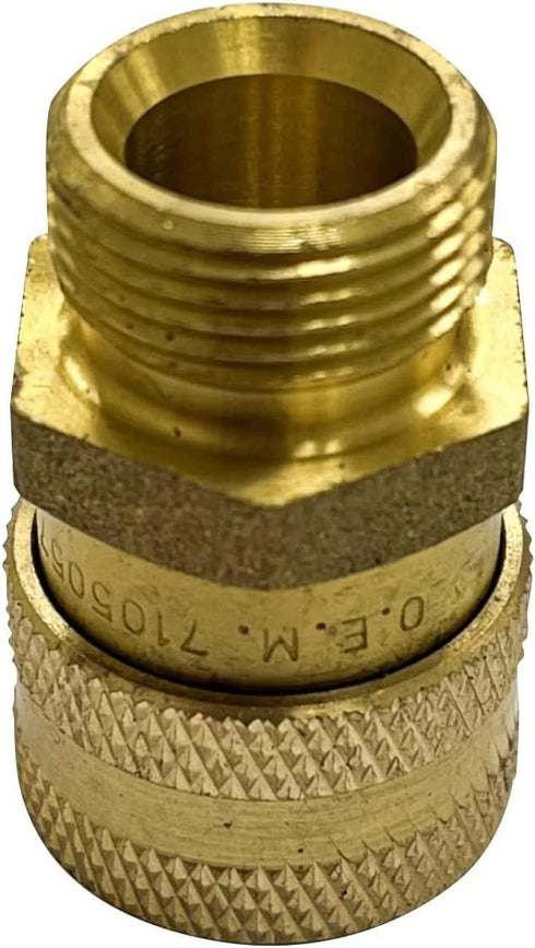 Simpson Cleaning 7105057 Replacement QC Socket for Pressure Washer Hoses Up to 4500 PSI, Male M22, Gold...