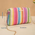 Women’s Straw Tote Bag Rainbow Striped Casual Beach Shoulder Bag Summer Vacation Straw Crossbody Bag Purse 2024...