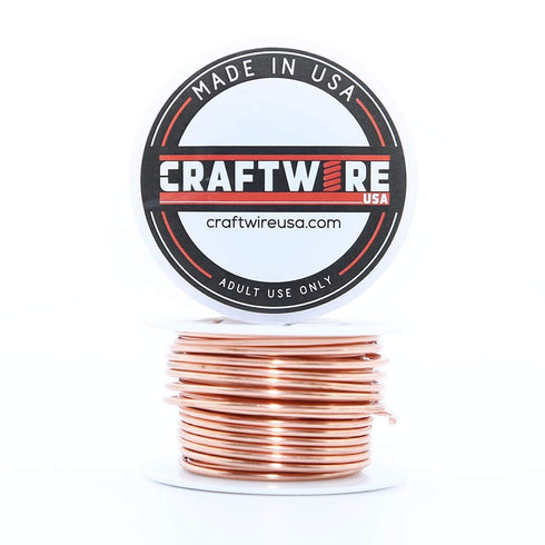 Solid Bare Copper Wire Round, Bright, Dead Soft, 28 Feet, 5OZ 14 Gauge (Choose 10 to 30 ga.)...