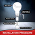 Pack of 1 Shift Head Replacement, Skull Shift Knob Gear Stick, with Led Light, Universal for Most Cars (Red)...