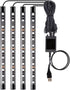 Led Interior Car Lights, Controller Led Lights for Cars, Multicolor Music Underglow Lighting Kits with Wireless Control and Sound Active Function,...