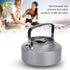 SH-RuiDu 1.1L Portable AluminumTeapot Coffee Tea Pot Kettle for Camping Hiking Kitchen Black Handle...
