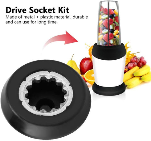 TOPINCN Drive Socket Kit, Shaft Kit for Bullet Blender RX 1700W Replacement Parts Set...