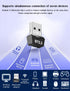 USB Bluetooth 5.3 Adapter for PC, Supports Windows 11/10/8.1/7,5.3+EDR Bluetooth Wireless Transmitter Receiver for Desktop, Laptop, Mouse, Keyboar...
