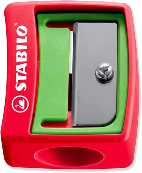 STABILO Multi-talented Pencil woody 3-in-1 - Box of 5 - Red, Dark Green, White, Silver & Gold + Sharpener...
