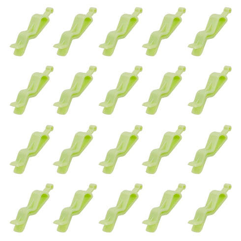 Sscon 20Pcs Plastic Garbage Bag Clips Trash Bag Clips Garbage Bin Clamps Green...