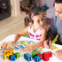 Wooden Expressions Matching Block Puzzles Building Cubes Toy Borad Games Educational Montessori Toys for Kids Ages 3 Years and Up...