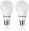 Dusk to Dawn LED Light Bulbs Outdoor, E26 Base A19 Porch Light bulbs Daylight Sensor Automatic On/Off LED Bulbs for Stairs Garage Yard Outdoor Lig...