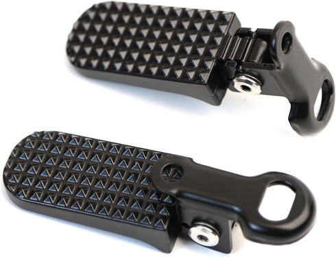 Minho Bike Minibike Aluminium Foot Pegs Fit for Most Scooter Mopeds Dirt Bike M6 M8 Mounting Hole Black Bike Footpegs...