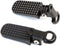 Minho Bike Minibike Aluminium Foot Pegs Fit for Most Scooter Mopeds Dirt Bike M6 M8 Mounting Hole Black Bike Footpegs...