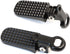 Minho Bike Minibike Aluminium Foot Pegs Fit for Most Scooter Mopeds Dirt Bike M6 M8 Mounting Hole Black Bike Footpegs...
