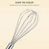 NileHome Stainless Steel Whisk Set 8" 10" 12" Kitchen Whisk Balloon Whisk Kitchen Wisk Wire Whisks for Cooking, Whisking, Blending, Beating, Stirr...