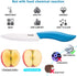 Updated Version Ceramic Knife Set 4-Piece Color with Sheaths (Includes 3" Paring Knife, 4" Fruit Knife, 5" Utility Knife, 6" Chef Knife) for Home ...