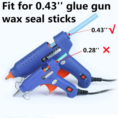 Silver Wax Seal Sticks, ONWISE 20pcs Glue Gun Wax Sealing Sticks Suit for 0.43‘’ Glue Gun, Great for Wax Seal Stamp, Wedding Invitations, Envelope...