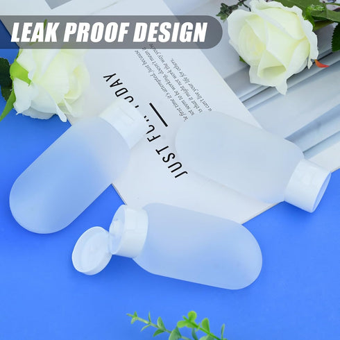 3pcs TSA Approved Travel Bottle Set Toiletries, Container Kits Portable Leak Proof Refillable Squeeze Cosmetics Airplane Essentials Shampoo Condit...