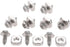 gohantee 279393 Dryer Cord Screw Kits 9 PCS Replacement for Whirlpool and Kenmore Terminal Block Replaces WP279393 AP3020386 279393D 279393VP 3184 AH334188 EA334188 PS334188