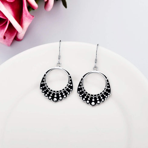 WINNICACA Dissent Collar Earrings Sterling Silver RBG Gifts Dangle Drop Earrings Jewelry Gifts for Mothers Fans of Ruth Bader Ginsburg...