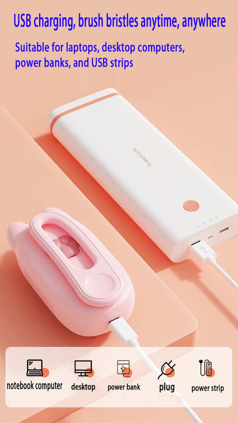 Steam Cat Brush Dog Brush for Shedding Rechargeable Cat Brush Unique Pet Brush The Handle Can be Rotated 360° (pink)...