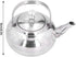 Stainless Steel Teapot, 6.3inch Coffee Pot Teapot Tea Kettle, Exquisite Teapot Coffee Pot with Tea Strainer for Home Restaurant...