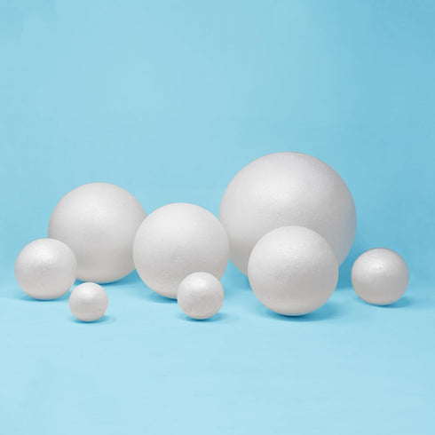 Evershine 12 Pack 4 Inch Craft Foam Ball - White Smooth Craft Foam Polystyrene Balls for DIY Craft and Art School Project...