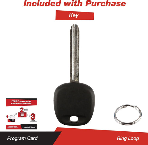 KeylessOption Keyless Entry Remote Fob Uncut Blank Car Key for GQ43VT20T...