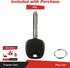 KeylessOption Keyless Entry Remote Fob Uncut Blank Car Key for GQ43VT20T...