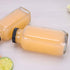 Encheng Beverages Drinking Bottles 12oz,Glass Water Botttle with Lids,Octagonal Vintage 350ml,Juice Bottles for Storage Tea,Kombucha,Milk Smoothie...